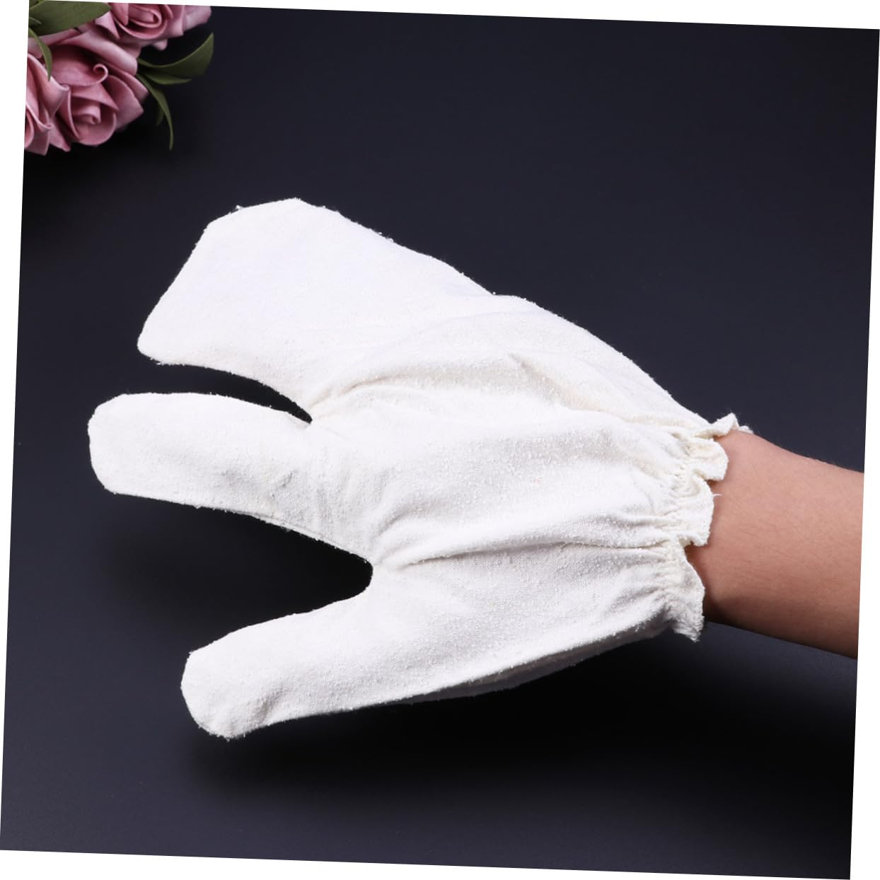 POPETPOP 3pezzi Guanti Da Bagno Seta Per Scrub Esfoliante e Massaggio Mitts Per Rimuove Le Cellule Morte Pelli Lisce e Ringiovanite Per Uso Quotidiano e Relax