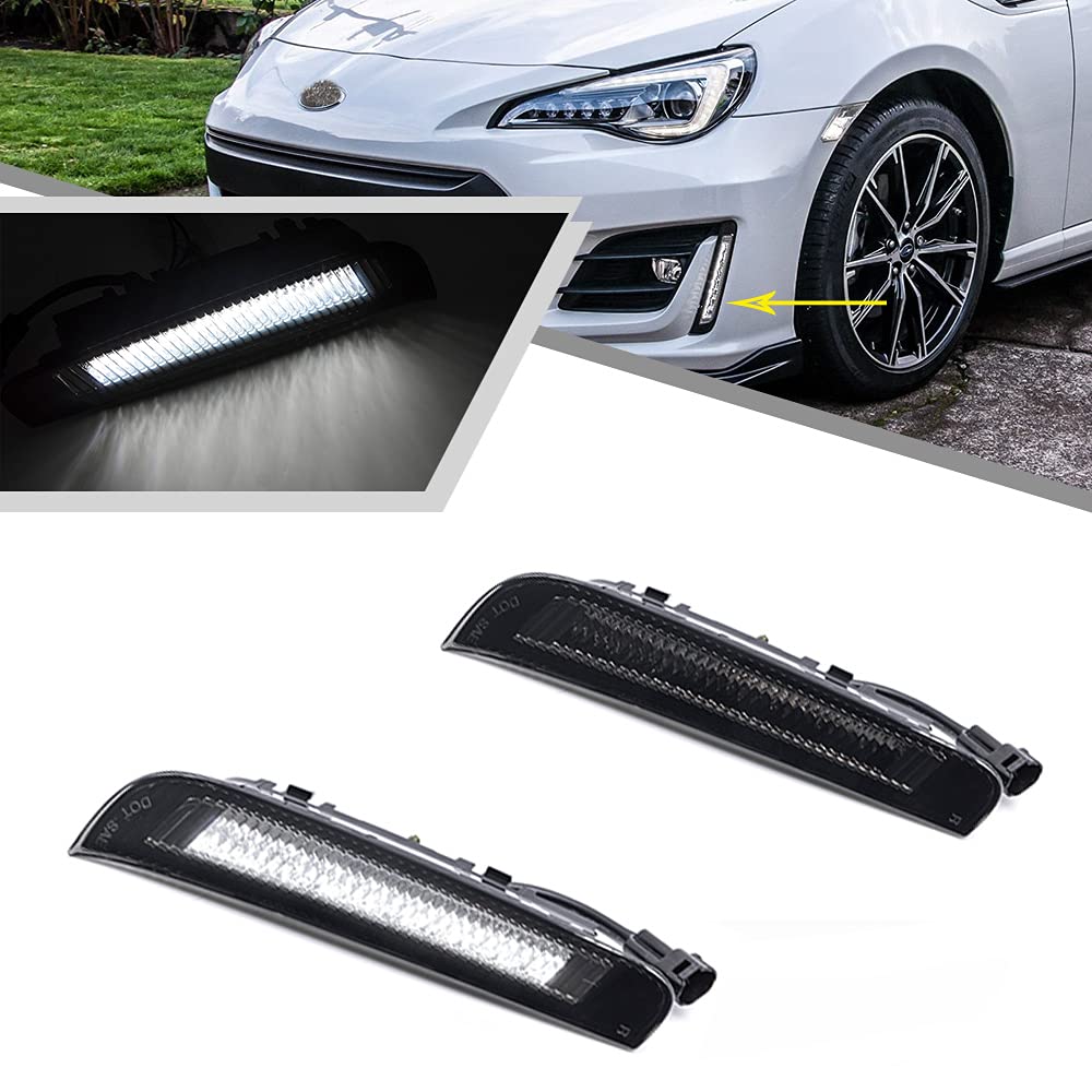 Amazon.com: Mingrui test 2Pcs White Full LED Front Bumper DRL