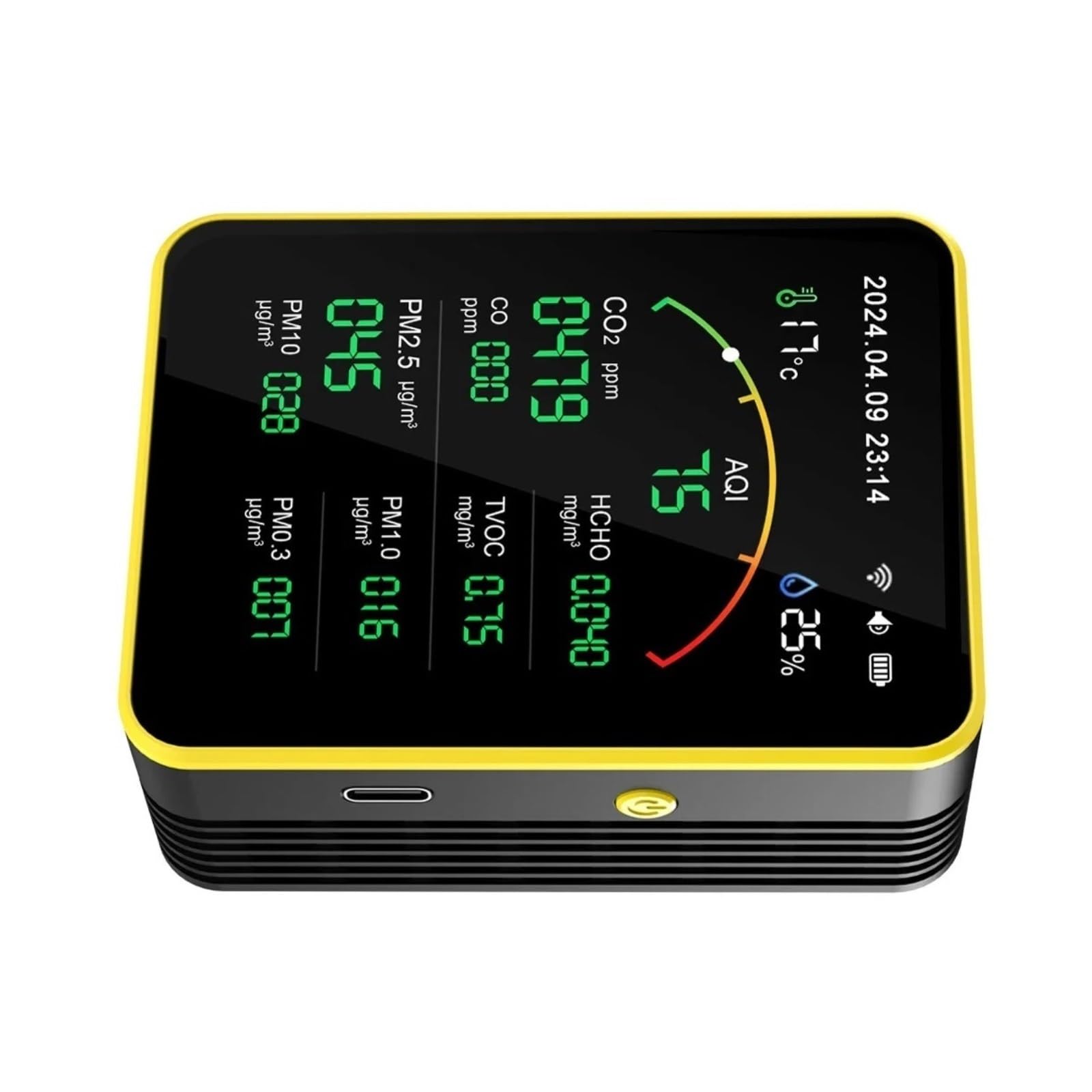 Detector de Calidad del Aire 15 en 1, comprobador doméstico, Detector Multifuncional, Analizador de Entorno