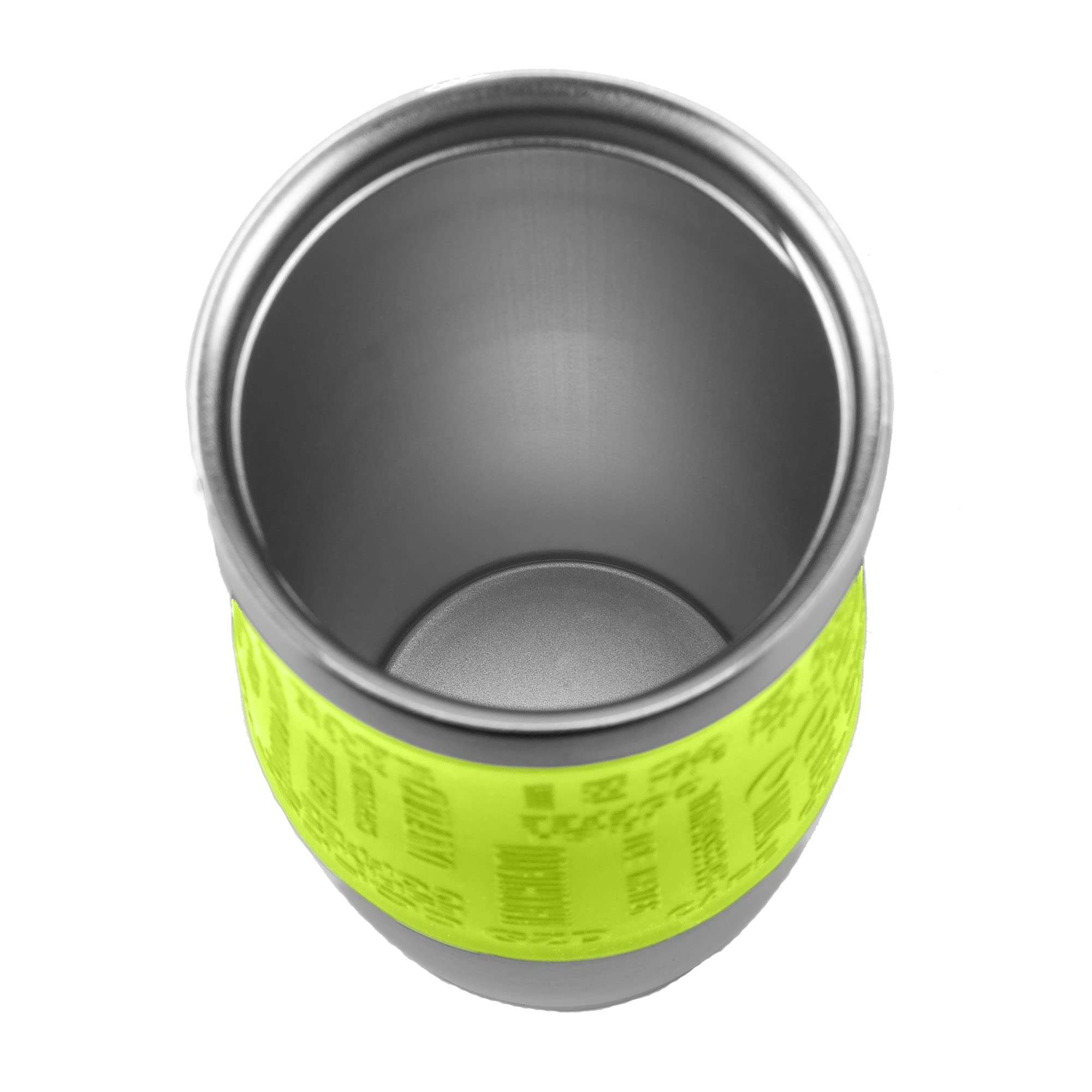 Vakuum-isolierter Reisebecher, Thermoskanne, einhändig offen zum Trinken, doppelwandig und auslaufsicher für heißes und kaltes Getränk. (Hellgrün, 480 ml)