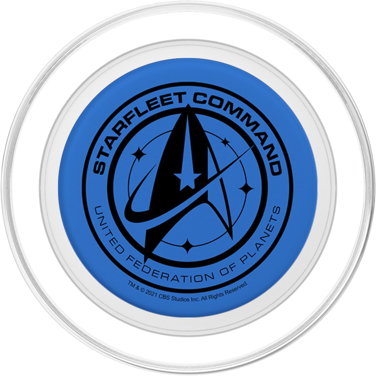Star Trek Discovery United Federation Of Planets Blue Badge PopSockets MagSafe PopGrip for iPhone