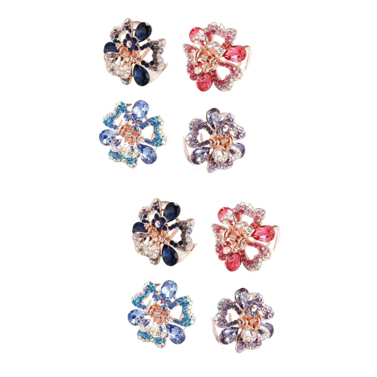 2 Set Di Eleganti Fermagli Per Mini Fermagli Per Accessori Per Per Donna Confezione Da 4 Pezzi * 2