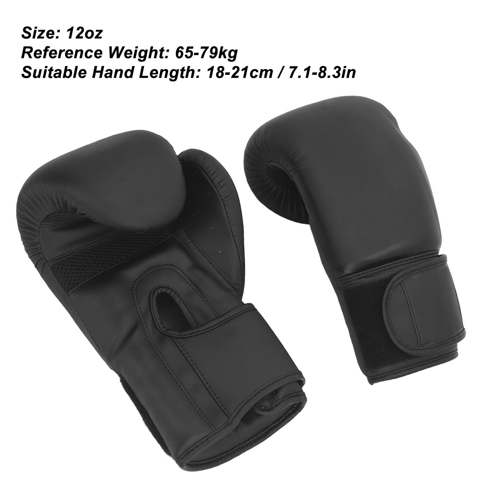 da Boxe, Guanto Smerigliato PU 12oz Traspirante, Uso Multiuso, Regolabili Traspiranti Ergonomici per L'allenamento con Aderente Alla Mano