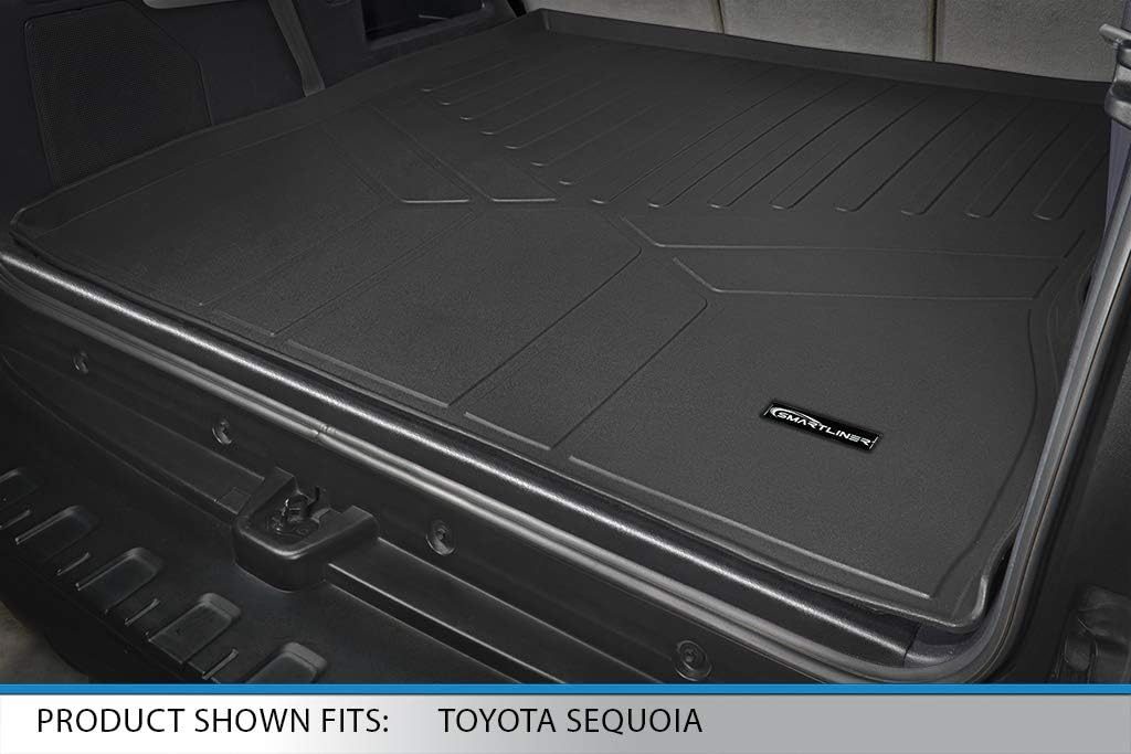 MAXLINER All Weather Custom Cargo Liner Behind 2nd Row Floor Mat Compatible with 2008-2011 Toyota Sequoia