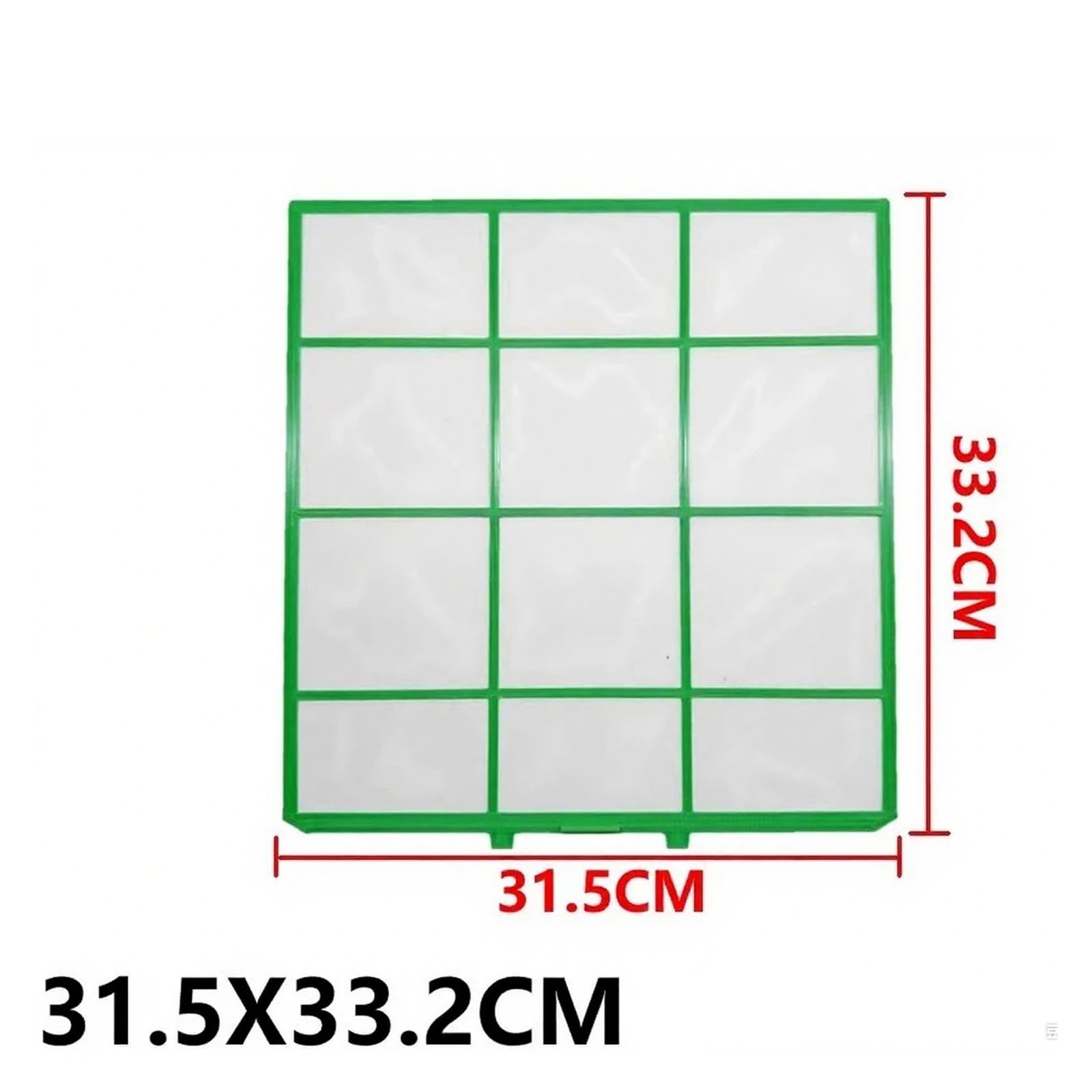 Filtro De Aire Acondicionado Compatible Con Mitsubishi Heavy Industries, 31,5 X 33,2 Cm.(2pcs)
