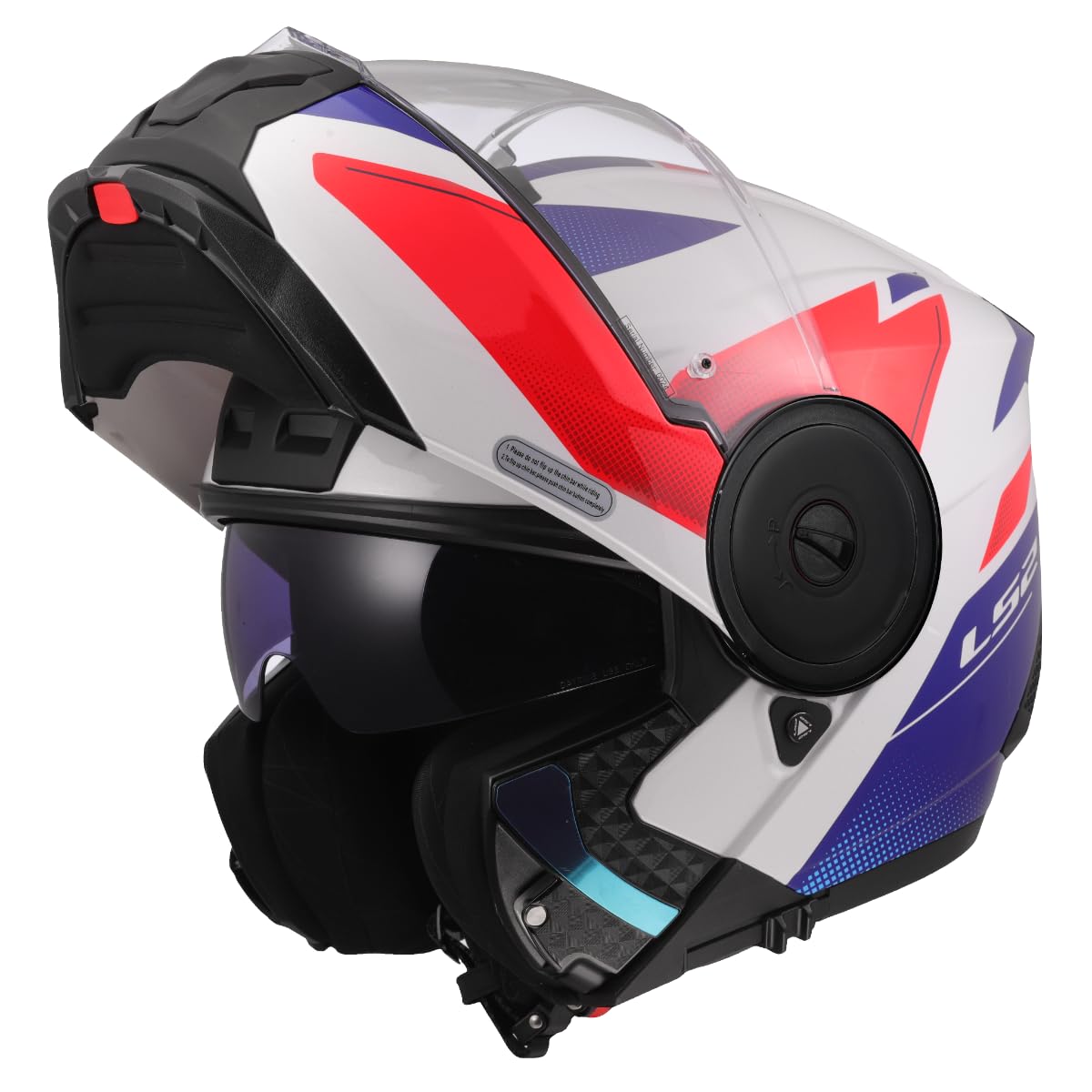 LS2, Casco Moto Modular SCOPE II DURIA White Blue Red, XS