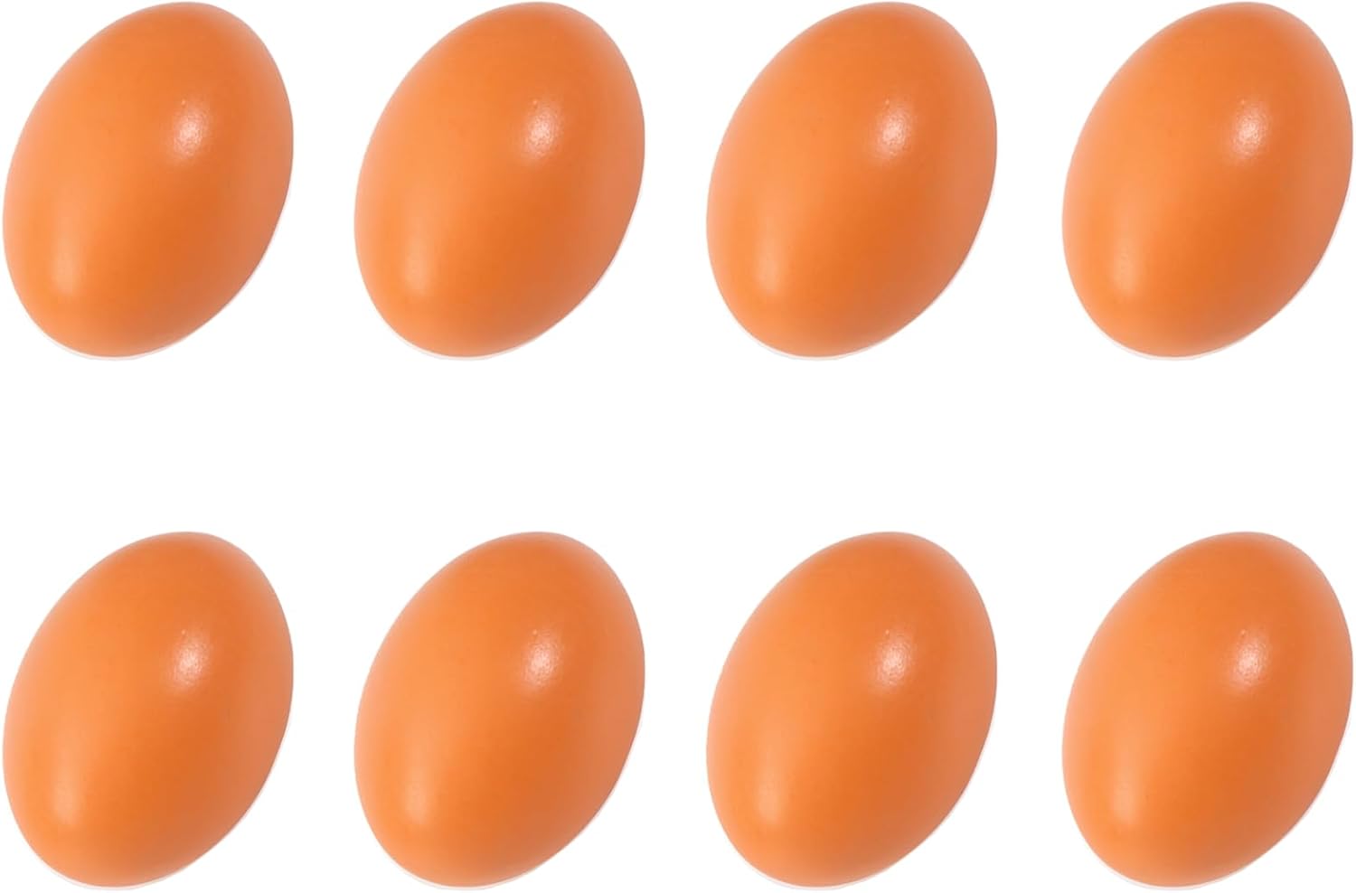 Azatemgo Wooden Egg Fake Egg Hens Eggs Dummy Eggs Help Laying Hen Agricultural Tool Poultry Mannequin Nest Eggs 8 PCS