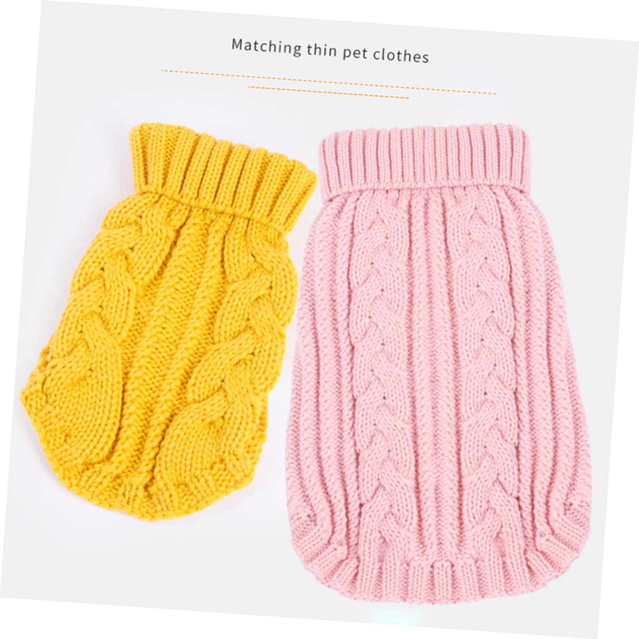 BESPORTBLE 3 Pezzi di Abbigliamento per Animali Domestici XXS Maglione Giallo alla Moda Costume da Festa per Cane per Foto Ed Eventi