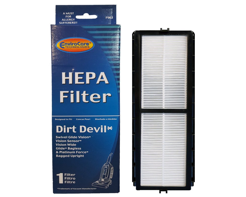 (1) Dirt Devil Vision Pleated w/Activated Charcoal True HEPA Style Vacuum Filter, Uprights, Swivel Glide Vacuum Cleaners, 26900929000, 2690061R00, 369032001,2-3800320-600, RO-690061
