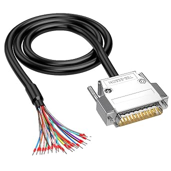 XMSJSIY DB25 Male RS232 Serial Cable 25Pin Serial Extension Cable 1M/3.28FT