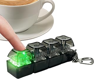 Light Up Keyboard Fidget Toy, Keyboard Clicker Fidget Keychain with LED Light for Adults - Amazon Deal & Rabatt