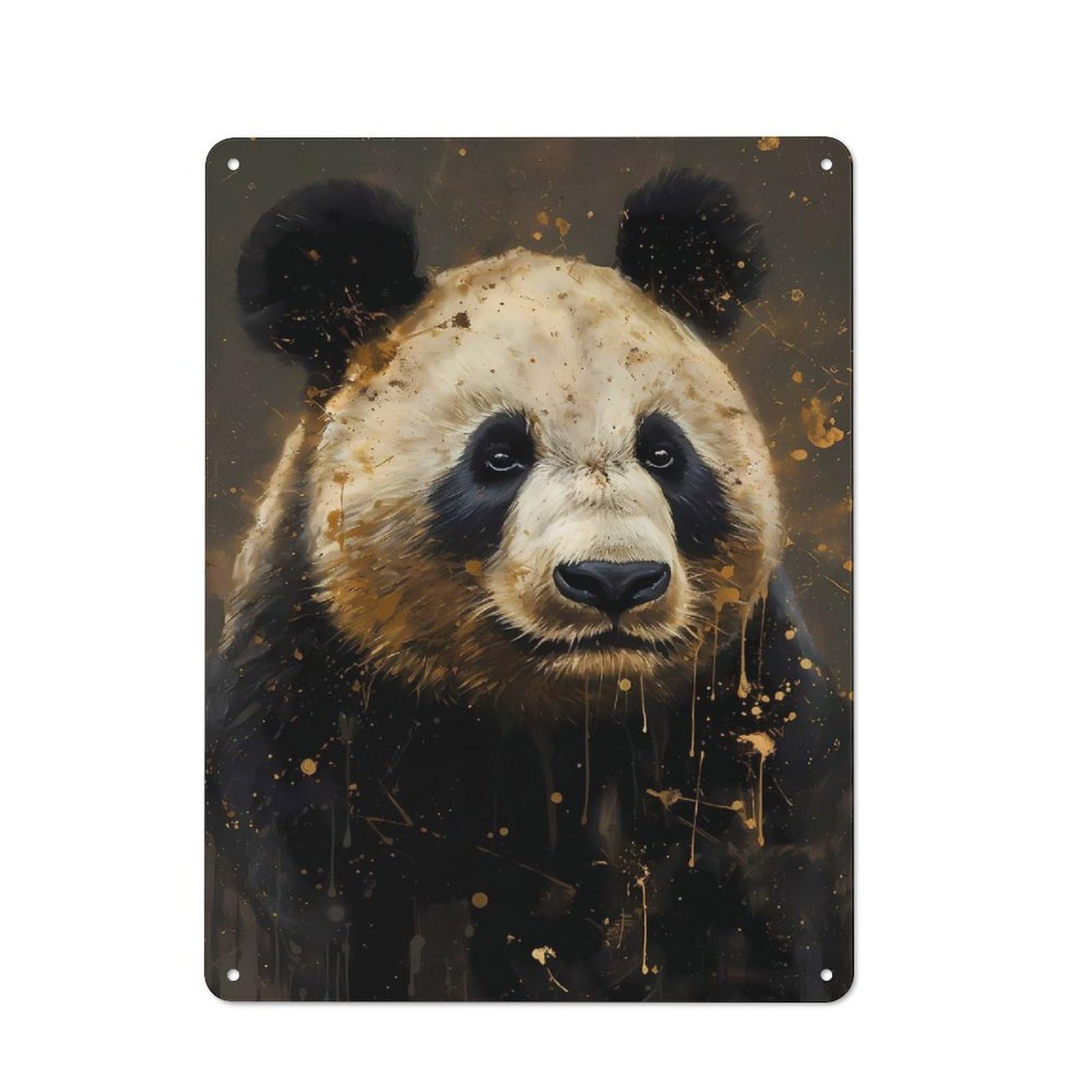 Junmoney Panda Imaginary Friend Vintage Tin Sign 40X30cm For Garden Room Or Summerhouse, A Housewarming Gift For Outdoor-Room Decor Collectors