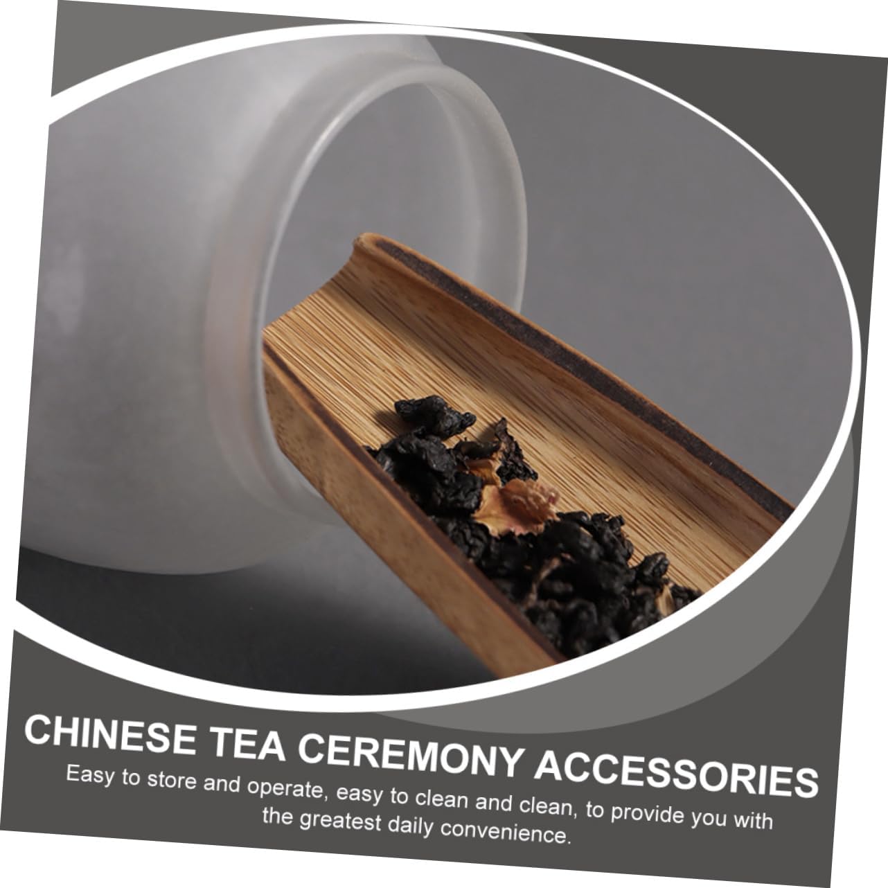 2Pcs Bamboo Tea Scoop and Needle Set Handmade Tea Tools Essential Accessories