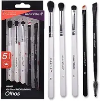 Macrilan Kit Com 5 Pincéis Profissionais De Maquiagem Para Os Olhos, WB802