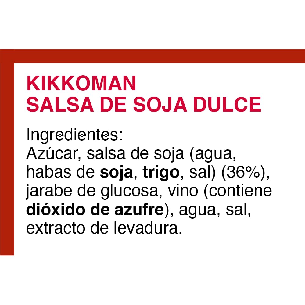 Kikkoman Salsa Di Soia Dolce 6X250 Ml. - 1500 g