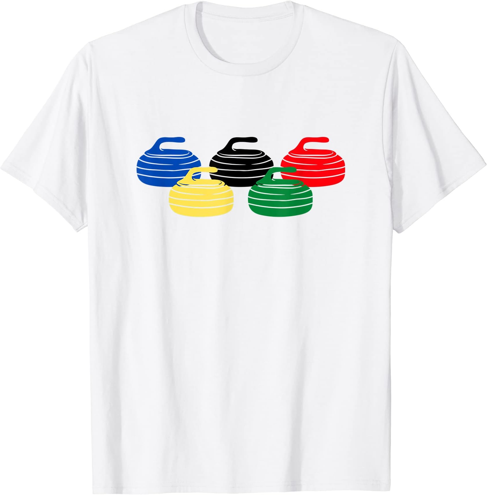 Curling Stones Winter Sport Funny Curling RocksCurling Stones Winter Sport Funny Curling Rock Curling Broom T-Shirt