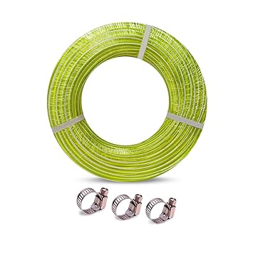 Heavy Duty Highly Durable PVC Zebra Lining Hose Pipe For Watering (3/4 INCH), Garden Usage, Car Washing, Floor Cleaning/Choose Size (30 Meter Hose Pipe, Lemon Green)