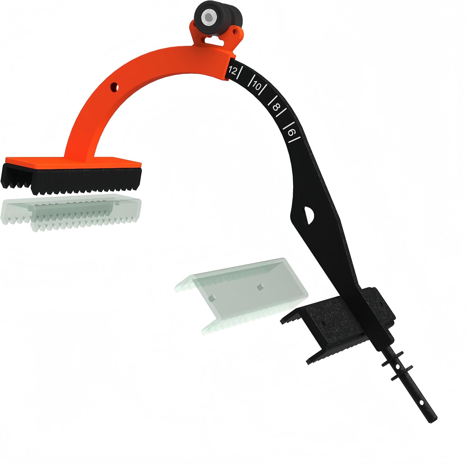 Heavy-Duty Roof Safety Anchor, 5000 lb Capacity Roof Hook for First Man Up & Last Man Down, Fall Protection for Roofers, Fits 6/12 to 12/12 Steep Slope Roofs (Black)