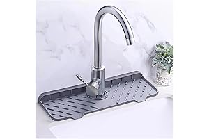 Splash-Proof Laundry Silicone Faucet Mat with Adjustable Buckle