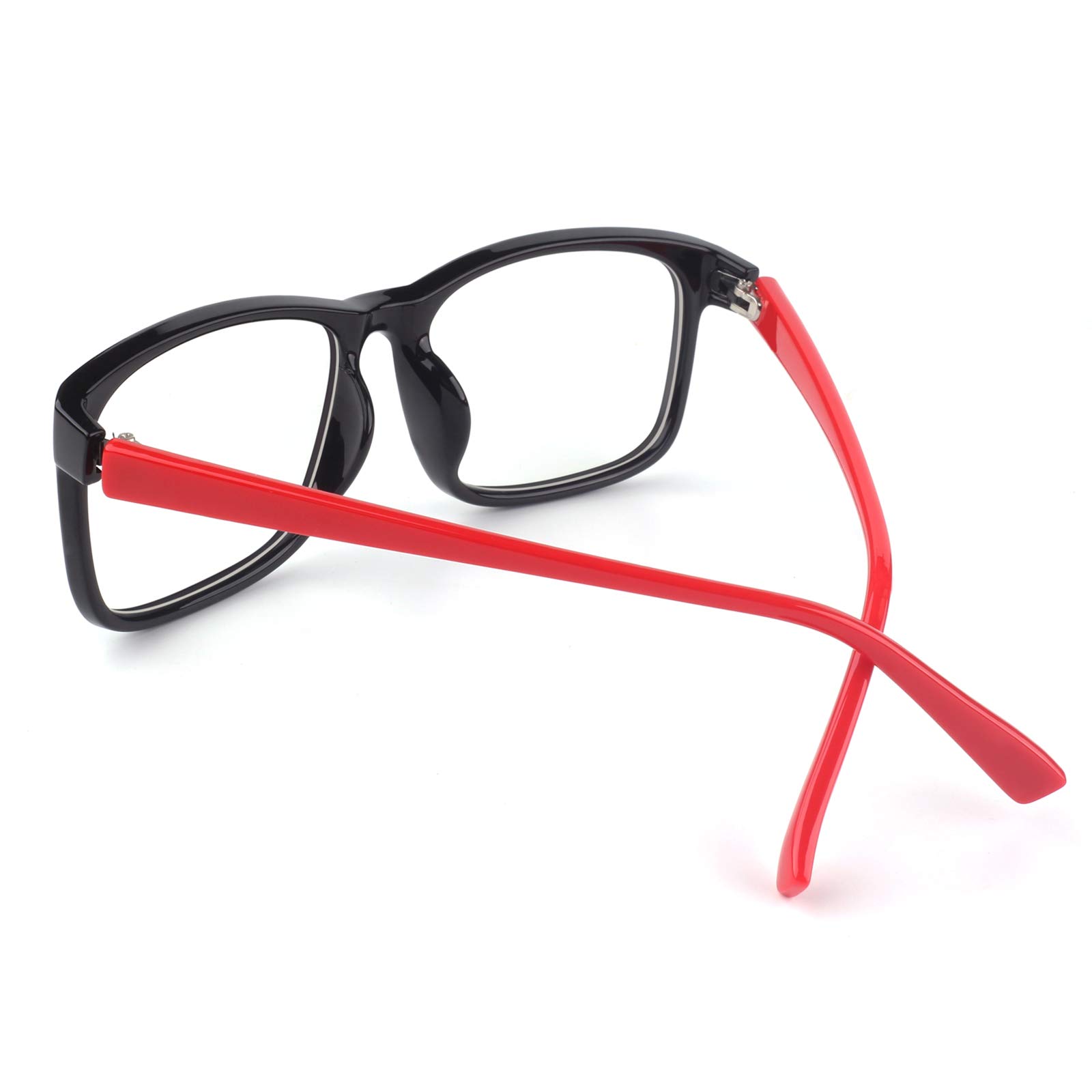 GQUEEN Brille Ohne Stärke Fake Brille Nerdbrille Damen Herren UV400,PO2