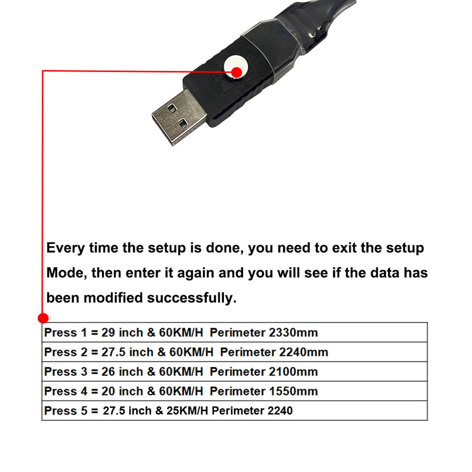 Sxhlseller USB Programmierkabel für M400 G330 M500 G520 M510 G522 M600 G521 M620 G510 M420 G332 M800 G530 Mittelantriebsmotor, CAN Protokoll, Geschwindigkeitsbegrenzung,