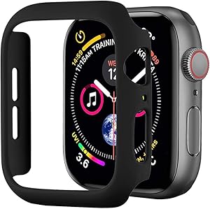 BOTOMALL Compatible Apple Watch Case Series 3/2 38mm [NO Screen Protector] Hard Cover Accessories Slim Guard Thin Lightweight Protective Bumper for iWatch(Black,38MM Series 3/2)