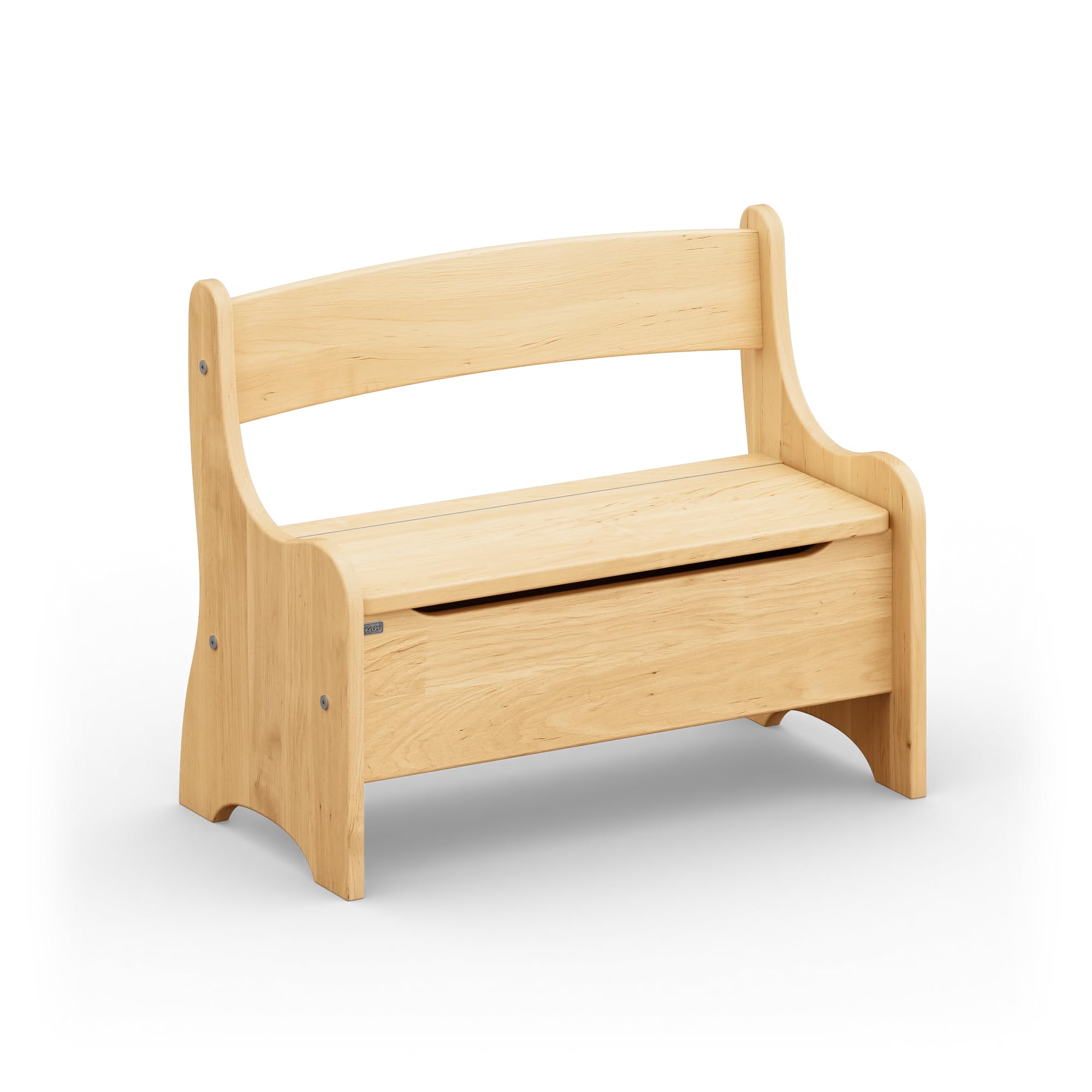 Original Kindersitzbank Levin von BioKinder® | Truhenbank mit Geheimfach aus Bio-Erlenholz | L 70 cm x B 36cm x H 55 cm