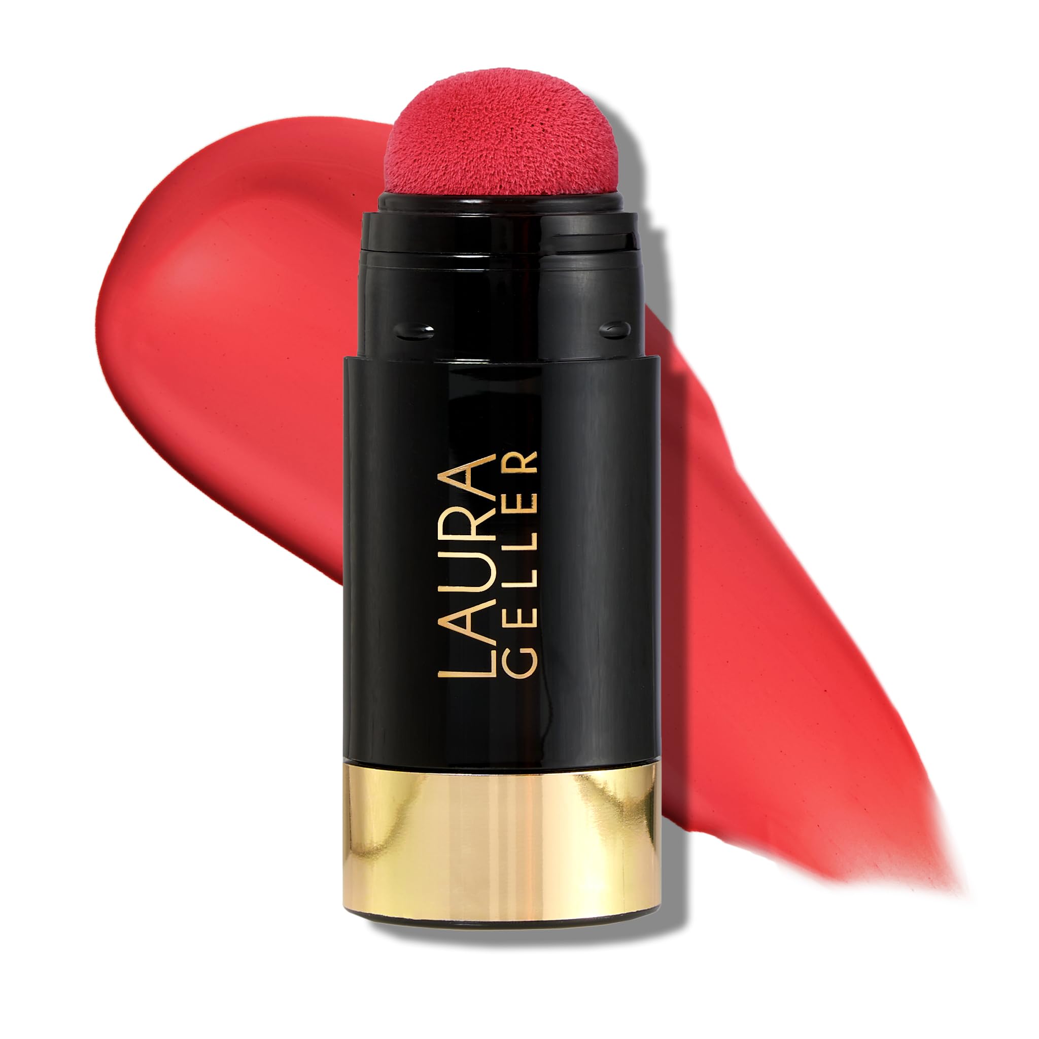 LAURA GELLER NEW YORK Serum Blush Tint (Graceful Guava) - Hydrating, Long-Lasting Liquid Blush with Hyaluronic Acid for Plump, Rejuvenated Cheeks and a Natural Finish