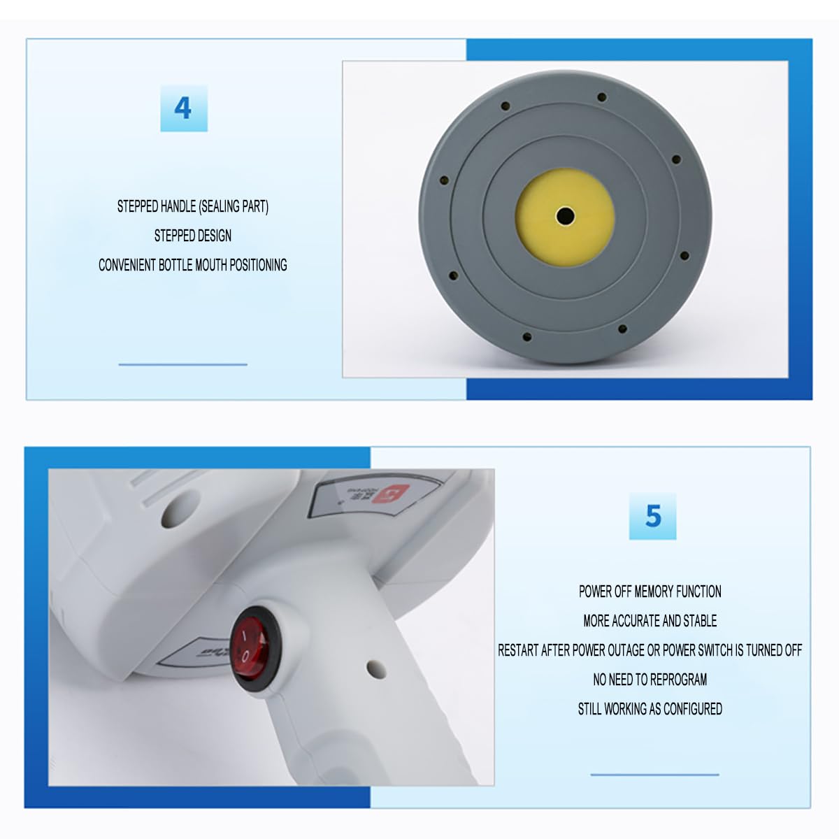 Elektromagnetyczna zgrzewarka indukcyjna, zakres uszczelnienia 20-150 mm, ręczna maszyna do zamykania butelek, maszyna do uszczelniania folii aluminiowej, uszczelnienie jednym przyciskiem, do butelek