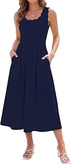 Womens Summer Casual Flowy Maxi Dress