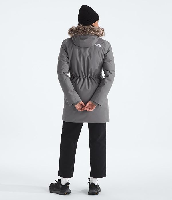 The North Face Women's Arctic Parka - Waterproof Shell, Recycled Down Insulation, & Adjustable Hood, Smoked Pearl, Large by The North Face - Image 3