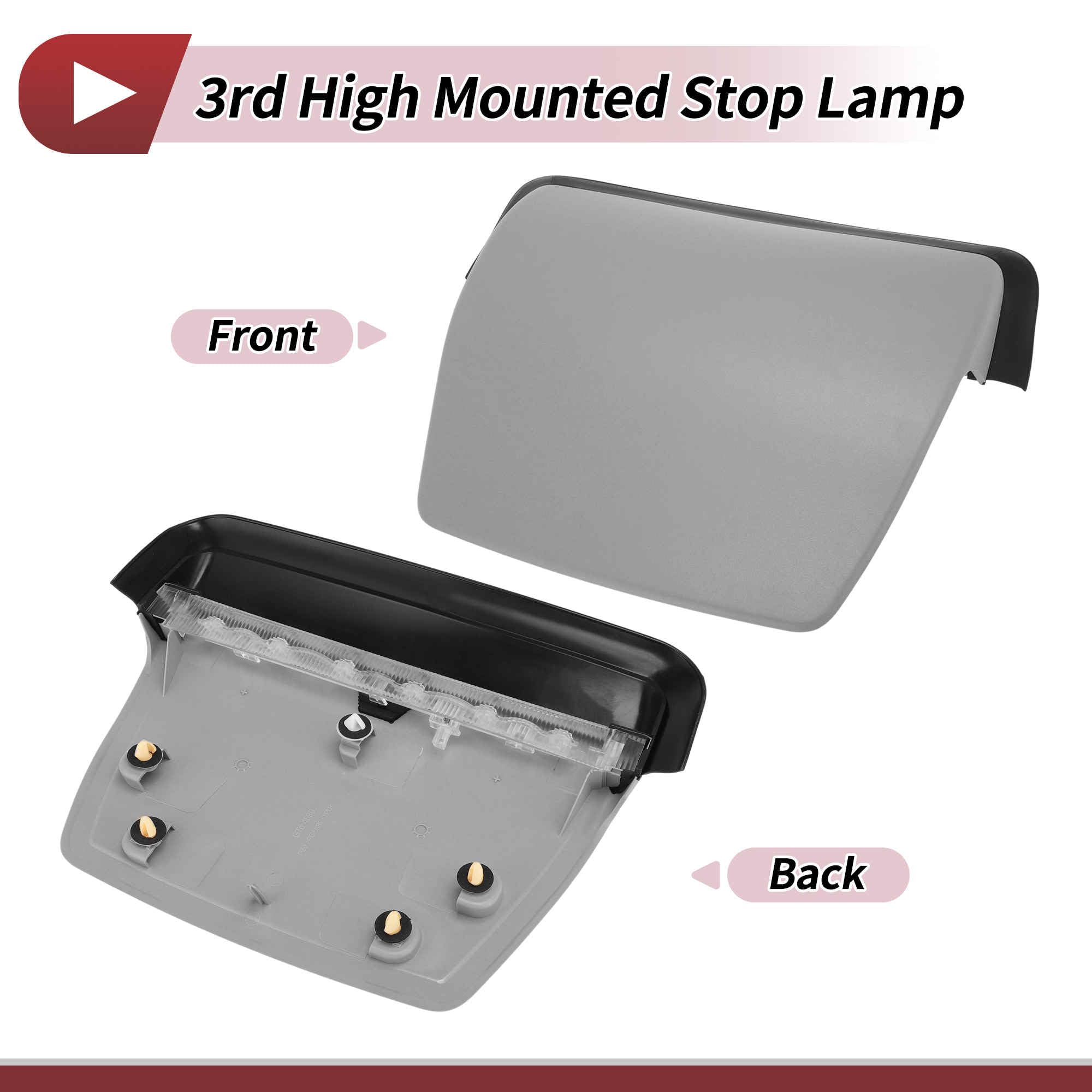 LED Terza Luce Di Stop Per BMW 3 Series F30 328i 2012-2016 7259855 Rosso 3a Luce Di Stop Montata In Alto Per BMW 328i 330i 335i Numero 63257259855 Grigio