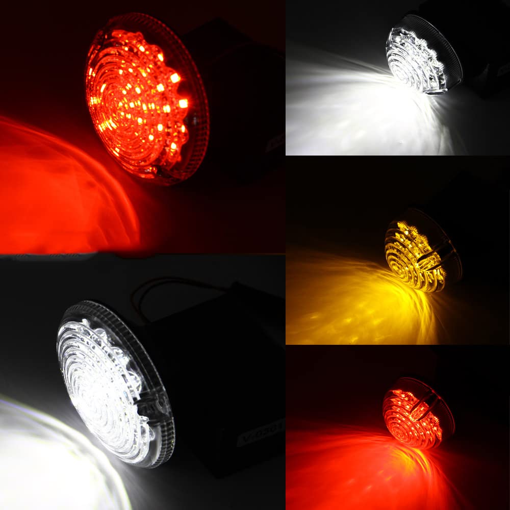 Baceyong Kit di aggiornamento luci LED Defender 8x, dimensioni standard, luce laterale anteriore ambra, luce posteriore con indicatore di direzione, compatibile con Land Rover Defender 1990-2016