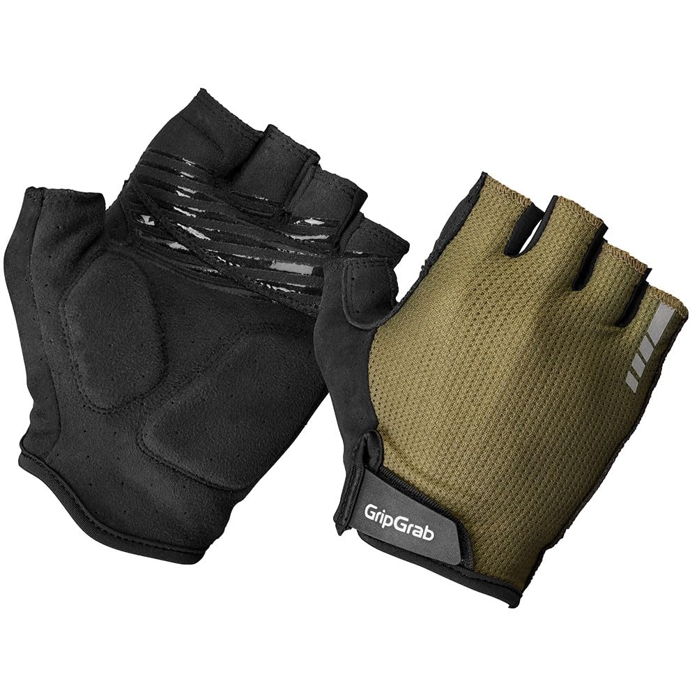 GripGrab EXPLR Guantes de Ciclismo de Dedo Corto para Verano, Guantes Acolchados para Bicicleta de Carretera, MTB, Gravel Bike