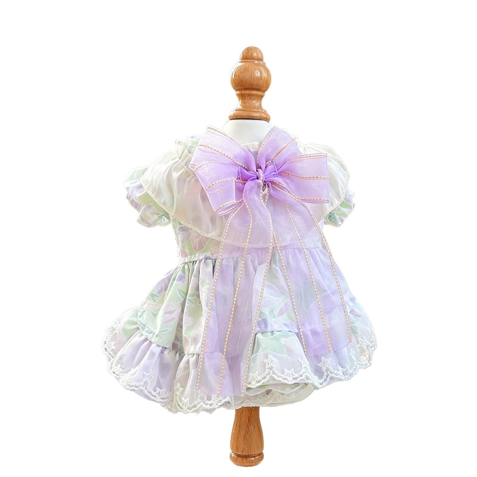 Robe de chiot féerique en tulle XL pour petit chien et chat