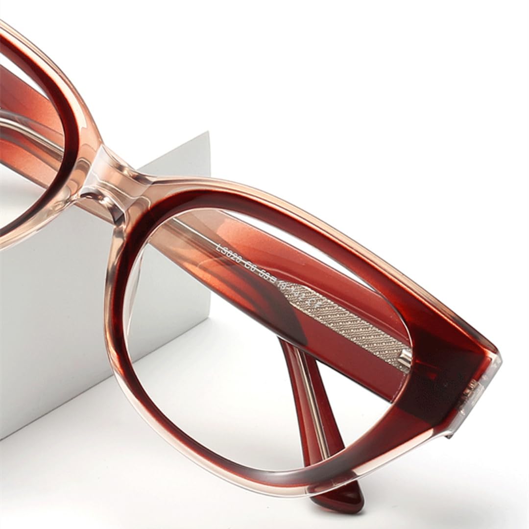 Occhiali da vista Cat Eye anti luce blu Tr90 da uomo e da donna, montatura alla moda