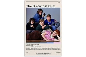 The Breakfast Club Minimalist Retro Movie Poster