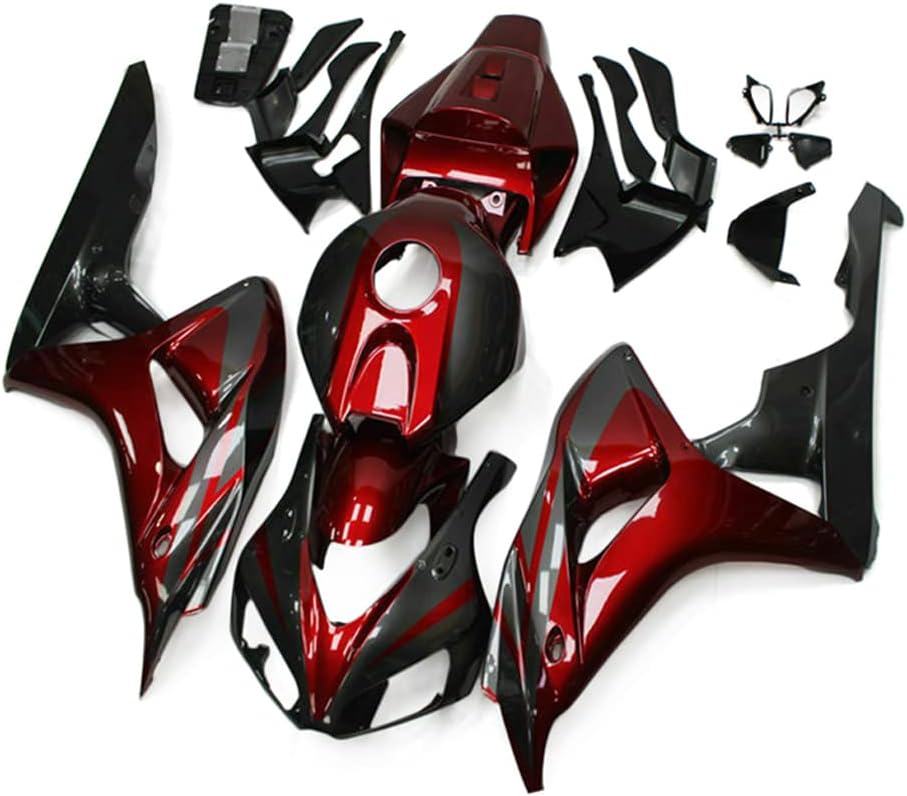 ABS Plastic Gloss Candy Red Grey Injection Molding Fairing Kit Fit For Honda CBR1000RR 2006 2007 CBR 1000 RR 06 07 Motorcycle Fairings Bodywork Body Frame Body Kit