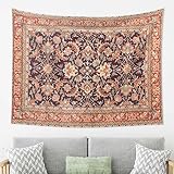 Fácil de colgar: está equipado con 3 abrazaderas de púas y 3 ganchos de uñas sin rastro para fijar ambos extremos de la manta de pared en la pared. Es fácil de instalar y no daña la pared.