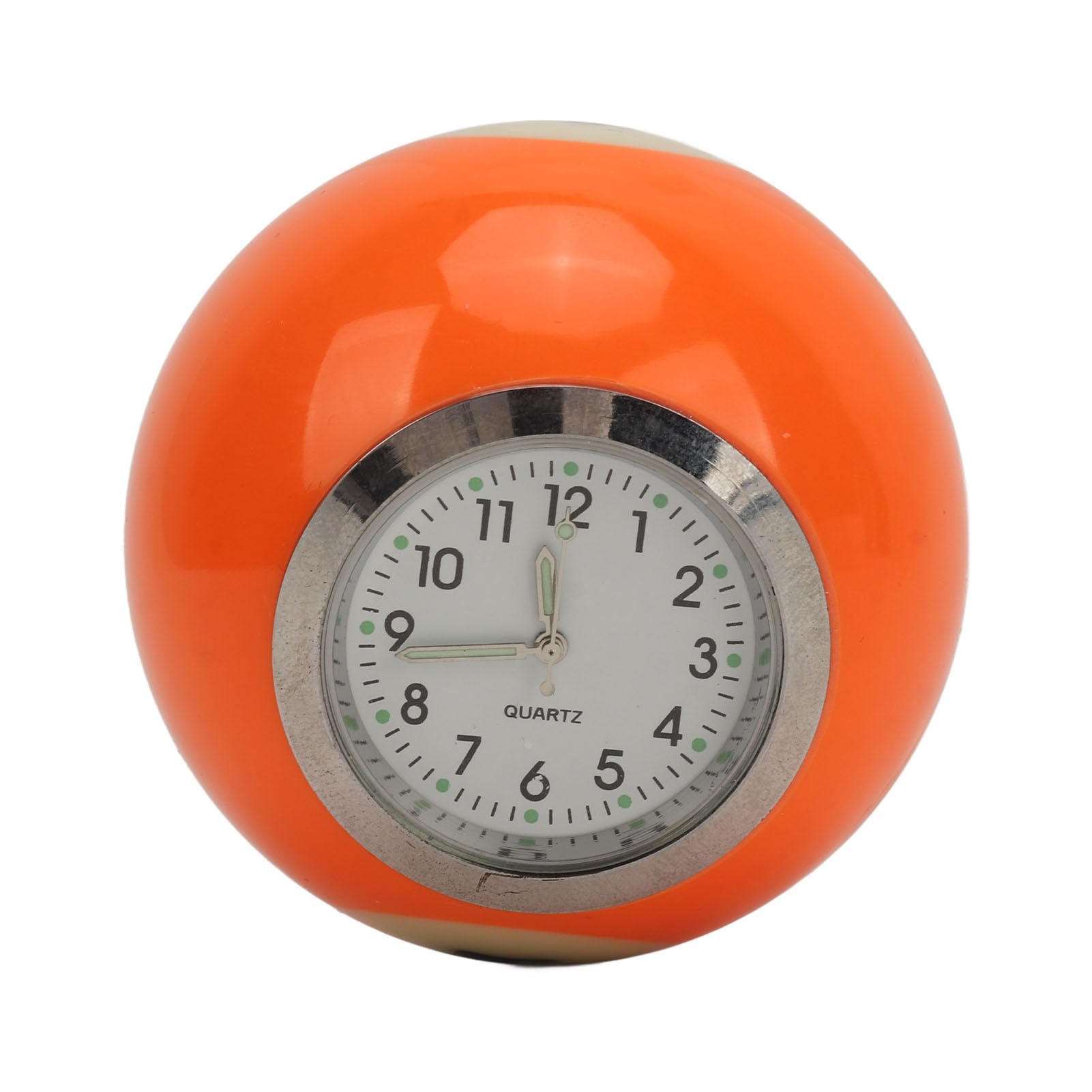 Horloge de Table, Horloge de Table en Forme de Boule en Résine, de Billard, Réveil, Décorative pour Bar, Maison, Camping-Car, Chevet