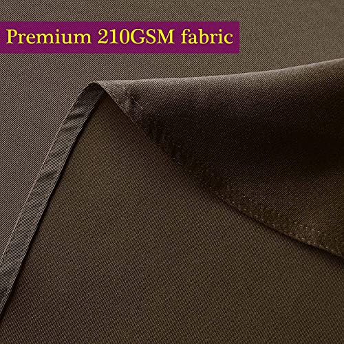 Image of Obstal 210GSM Rectangle Table Cloth, Chocolate, 70 x 108 Inch | Heavy Duty Water Proof Microfiber Tablecloth, Decorative Fabric Table Cover for Outdoor and Indoor Use