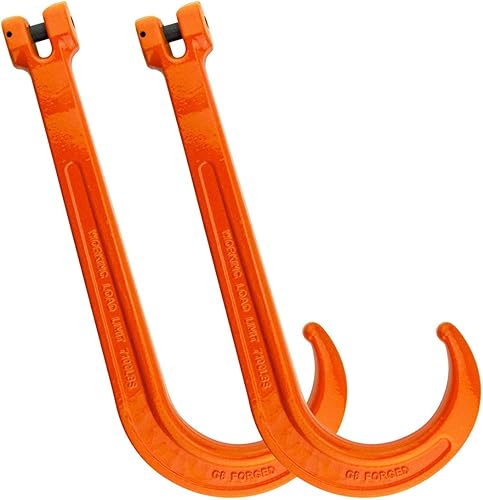 VULCAN Forged Clevis Tow Hook - 15 Inch - Grade 80-2 Pack - 7,100 Pound Safe Wor