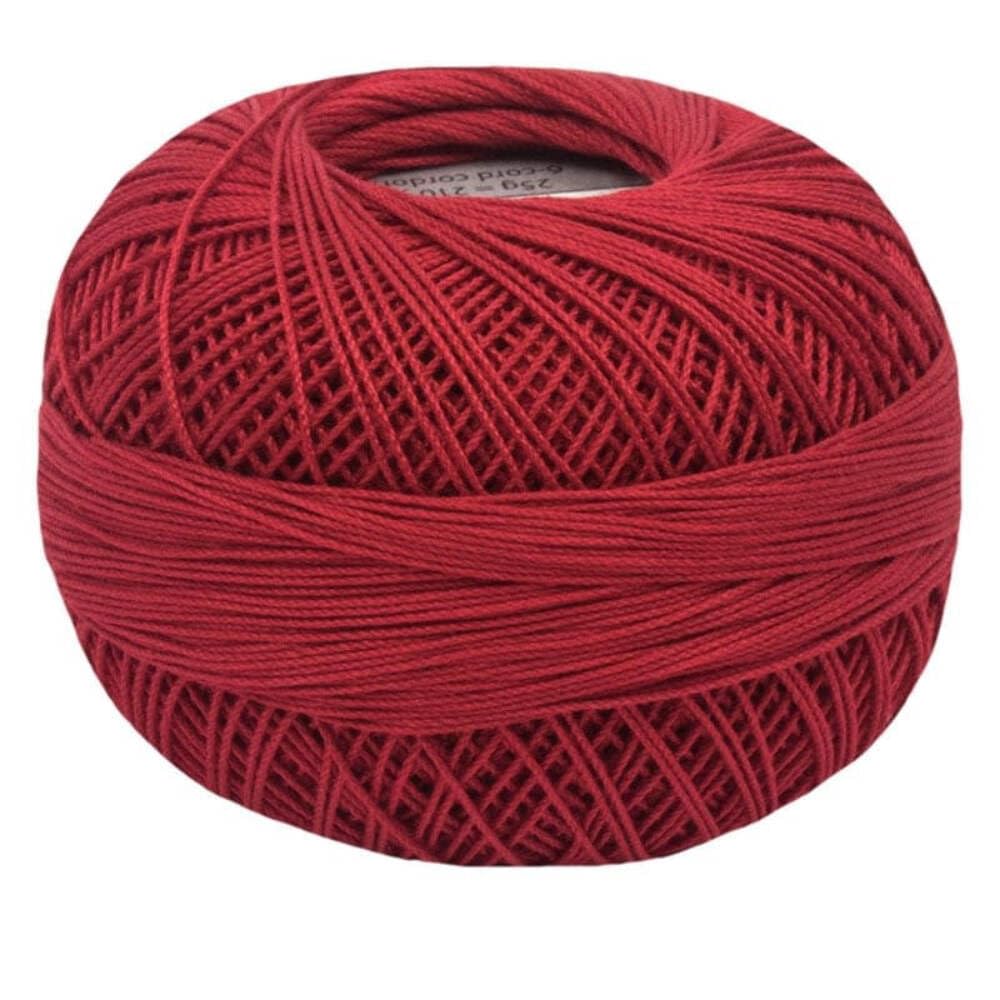 Handy Hands Lizbeth Cordonnet Cotton Size 20 Christmas Red
