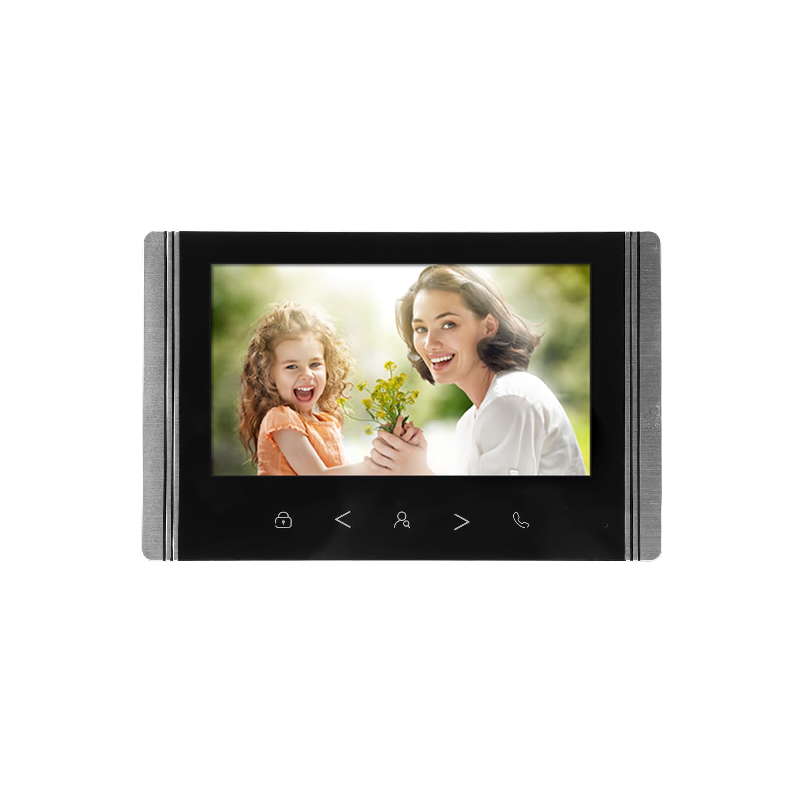 Wi-Fi Wideodomofon Inteligentny Domofon BT TY APP Wyświetlacz Zdalnego Sterowania 1080P HD 7-calowy Widok Nocny Wodoodporny IP65 dla Willi Home Office Apartment (Wtyczka UE)