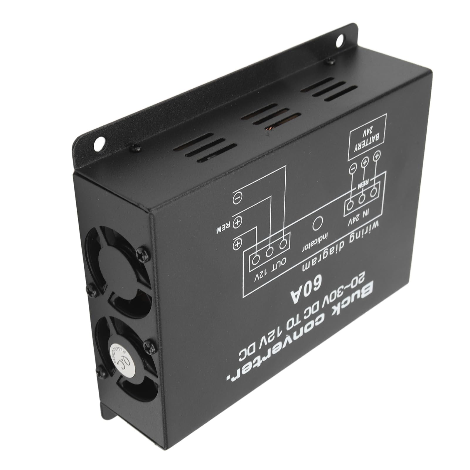 Przetwornica mocy 60 A DC 24 V na 12 V do lodówek i subwooferów, wysokiej jakości reduktor napięcia ze stopu aluminium z ochroną