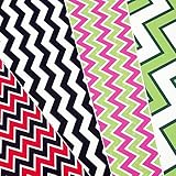 GRAB BAG of CHEVRON PATTERN Craft Vinyl! 6 12x12 Pieces Perfect for Vinyl Cutters