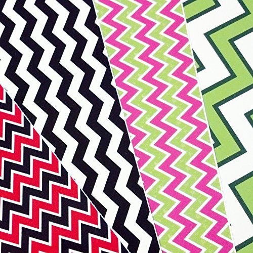 GRAB BAG of CHEVRON PATTERN Craft Vinyl! 6 12x12 Pieces Perfect for Vinyl Cutters