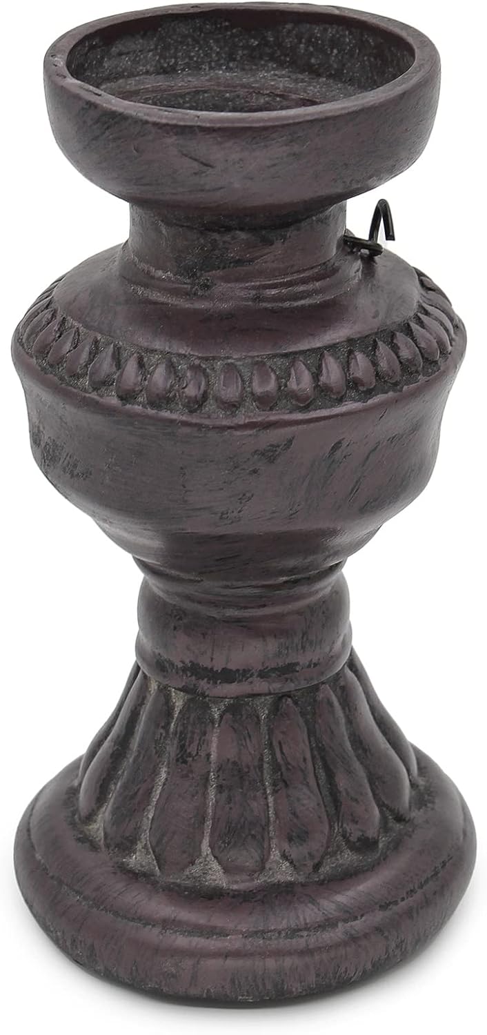 Thindolex Retro Resin Kerosene Lamp Style Candle Holder in