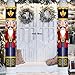 AMOR PRESENT Nutcracker Banner, 72 x 12.5 inch Life Size Nutcracker Porch Sign for Indoor Outdoor Yard Garden Christmas Party Decoration