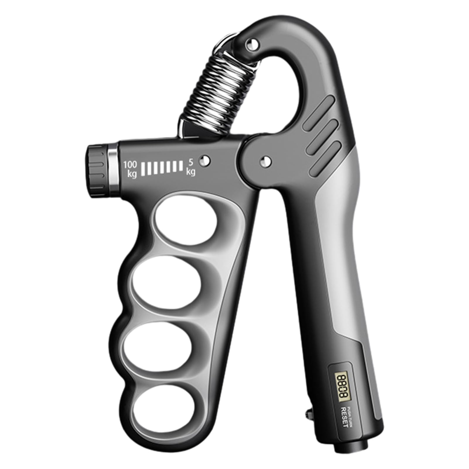 Fortalecedor de antebrazo, ejercitador de rehabilitación de gimnasio de fuerza de brazo, extensor de dedos ajustable con contador, agarre de cinco dedos, adecuado para el hogar, gimnasio, oficina,